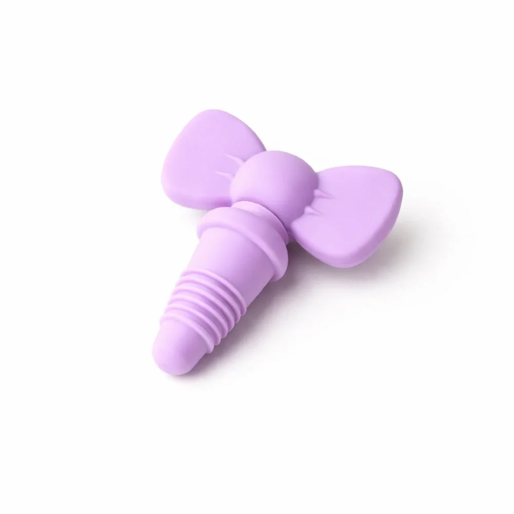 Wine Stopper & Charms Set - Silicone Bows - Great Gift NWT
